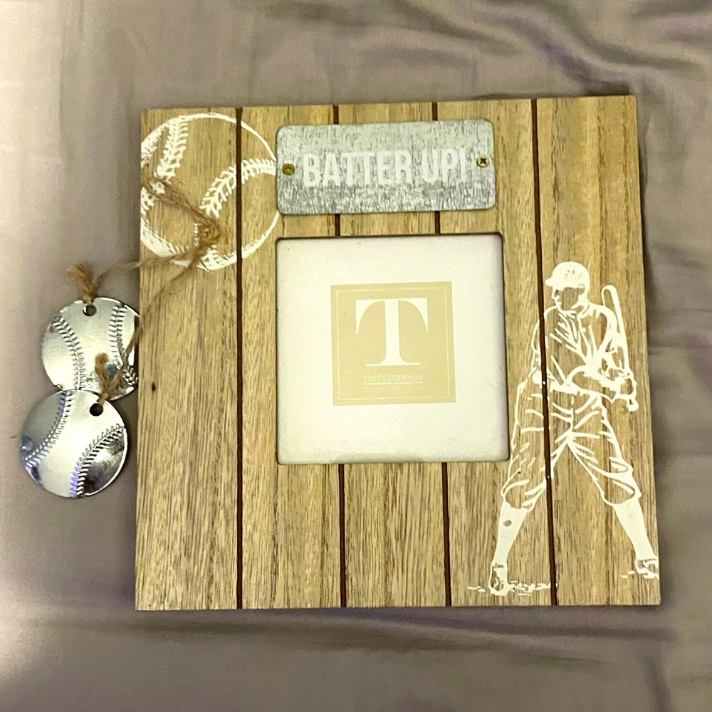 Baseball picture frame